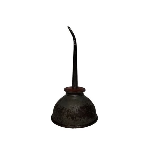 Vintage Metal Thumb Oil Can‎ with Long Spout - Picture 3 of 9